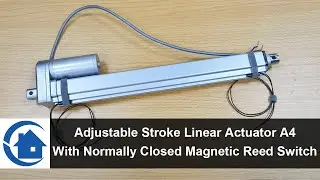 Linear Actuator Adjustable Stroke With NC Magnetic Reed Switch