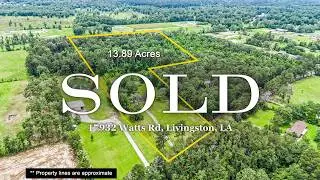 🏡 13.89 Acres with Home - 17932 Watts Rd, Livingston, LA 70754