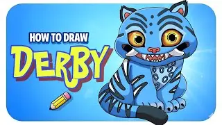 How to Draw Derby the Tiger | Kpop Demon Hunters.