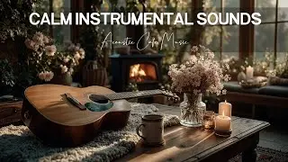 Acoustic Guitar Music for Relaxation - Morning Cafe Chill & Calm Instrumental