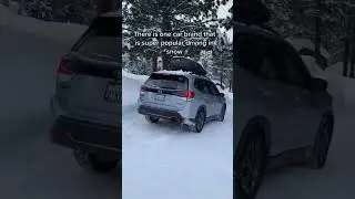 Super Popular Car Brand #subaru #carreels #snow #mammoth #drivinginsnow