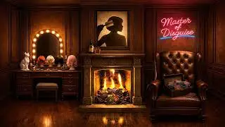 🔥🍸 Spy Jazz Music | Master of Disguise | Femme Fatale Noir Fireplace (1 Hour)