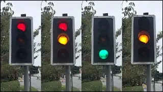 Blofield: Yarmouth Road J/O Stocks Lane, Plessey Automation Mellors & Siemens Helios Traffic Lights