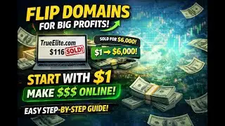 How to Flip Domains for Profit | Turn $1 into $6,000 (Step by Step)