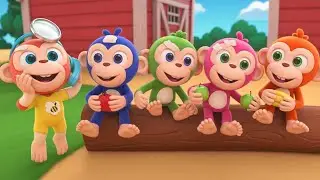 Five Little Monkeys Nursery Counting Rhyme