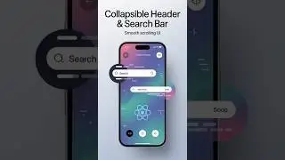 React Native Animated Collapsible Header & Search Bar | Smooth Scrolling UI Tutorial  