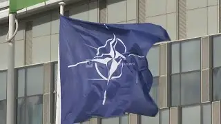 Autumn views of NATO headquarters in Brussels