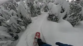 Snowboarding at Lookout Pass with GoPro Hero 13 Utra Wide Lense Mod