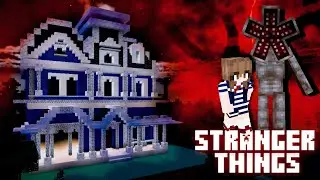 [Minecraft] How to build Stranger Things House? | Stranger Things in Minecraft for the First time! 💯