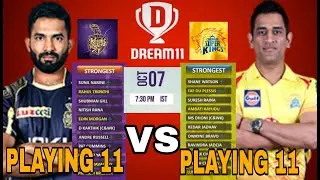 IPL 2020 KKR VS CSK Fifth Match 7/October Review Playing 11 Player's & Analysis #CSK #KKR