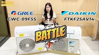 BATTLE AC - DAIKIN FTKF25AV14  DAN GREE GWC-09F5S AC SPLIT 1 PK INVERTER