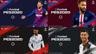Neymar, Ronaldo, Sergio Ramos and Messi | Startscreen PES 2020 Mobile | 1080p | Platinum Patch PES |