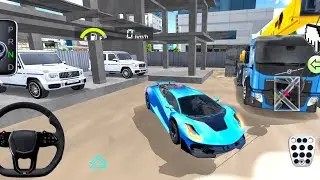 New blue Ferrari For Parking - 3d Driving Class android game video || Car Game #gameplay #cargame