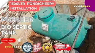 1500 Pioneer FRP #bioseptictank #pondicherry install /#readymade #septictanks #newhome #construction