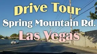 Drive Tour from Spring Mountain Rd to Allegiant Stadium - Las Vegas