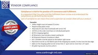 Vendor Compliance and online order fulfillment