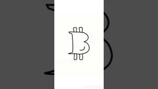 🔥 How to Draw the Bitcoin Logo in Under 1 Minute! | Artistic Shorts 🌟 #shorts #bitcoin #drawing