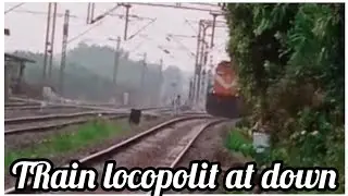 TRAIN LOCOPOLIT AT DOWN OF TRAIN | WDP4 DIESAL LOCOMOTIVE | TRAIN SOUND |