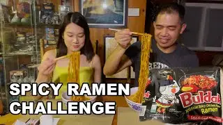 Rommel & Emi do the Buldak Spicy Ramen Challenge