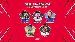SuperSport HNL - Nominacije za gol mjeseca / prosinac 2025.