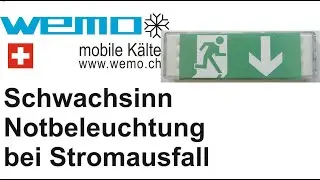 Notbeleuchtung in Tiefk&uuml;hlr&auml;umen und Zellen ab 10m3 EU Norm 378-1