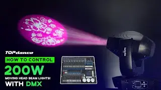 How to Control 200W 3in1 Beam LED Light with DMX | Easy Setup Tutorial