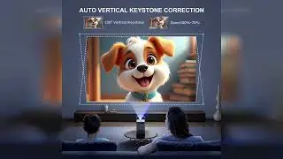 Review: Mini Projector with WiFi and Bluetooth - 【Electric-Focus/Auto Keystone/Short Throw/550...