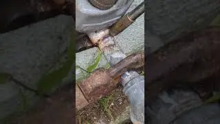 Removing a 3/4 galvanized nipple from older home.