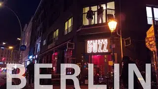 Berlin Night Walk Mitte Kastanienallee 🇩🇪 Rosenthaler Platz [4K] Germany 2019