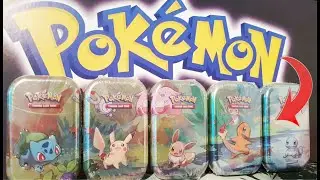 Pok&egrave;mon TCG Gen 1 Kanto Mini Tins! - Eevee, Pikachu and Friends!