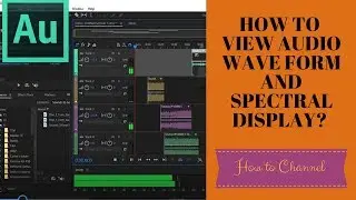 Adobe Audition CC - 32 - How to Display Audio in Waveform and Spectral Frequency Display