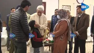 Lieutenant Governor meets families of Nowgam blast victims, hands over appointment letters
