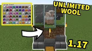 EASY 1.17 AUTOMATIC WOOL FARM | Minecraft Bedrock + Java (MCPE/Xbox/PS/Switch/Windows10)