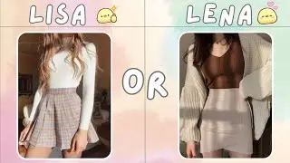 Lisa or lena cute outfits edition 🩵 #lisa #lena #lisaorlena  #viral  #trending #lisaandlena