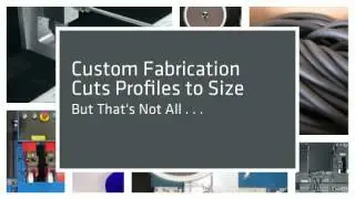 Extruded Rubber Profiles for Custom Seals and Gaskets