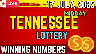 Tennessee Midday Lottery Results For - 17 Jul, 2025 - Cash 3 - Cash 4 - Powerball - Mega Millions