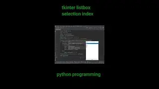 tkinter listbox get item when selected item python คืนค่ารายการใน listbox เมื่อถูกคลิ้ก