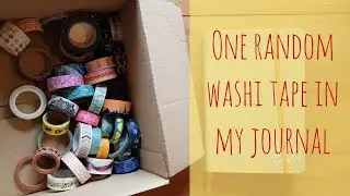 Random washi tape spread challenge - short process video