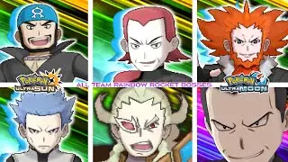 Pokémon Ultra Sun & Ultra Moon - All Team Rainbow Rocket Bosses + Team RR Ending