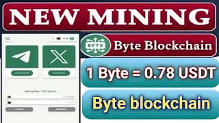 Byte Blockchain Mining App Full Guide | How to Withdraw & Swap Byte Tokens | Real or Fake Review ||