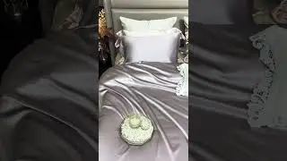 PandaSilk Silver Gray Mulberry Silk Sheets
