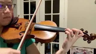 Hrimaly violin scale on first position G minor slow