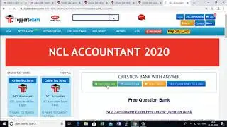 NCL Accountant 2020 UPDATED SYLLABUS, FREE MOCK TEST, FREE QUESTION BANK, PATTERN DETAILS