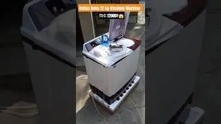 Voltas Beko12 kg WashingMachineFast Dry&Semi Automatic Top Load MaroonWhite unboxing/review #shorts