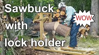 DIY Sawbuck with lock holder, Demo / Tee se itse Sahapukki lukkopidikkeellä