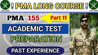 PMA 155 Long Course Initial Test Preparation | Pak Army Jobs 2024 |@Ayeshaforcesacademy