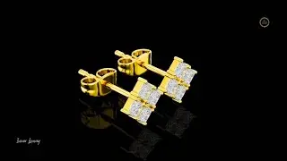 Classic Diamond Square Earrings.#usa#ivevarluxury #Viral#Trending#FYP#Viral#Viralvideo#earrings