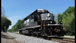 HD: NS 3477 leads NS Train G67 in Whitesburg, GA