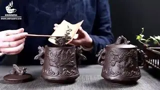 Empaistic Dragon Clay Tea Caddy