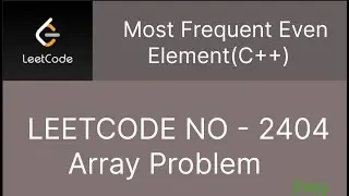 Leetcode - 2404 : Most Frequent Even Element(C++)
